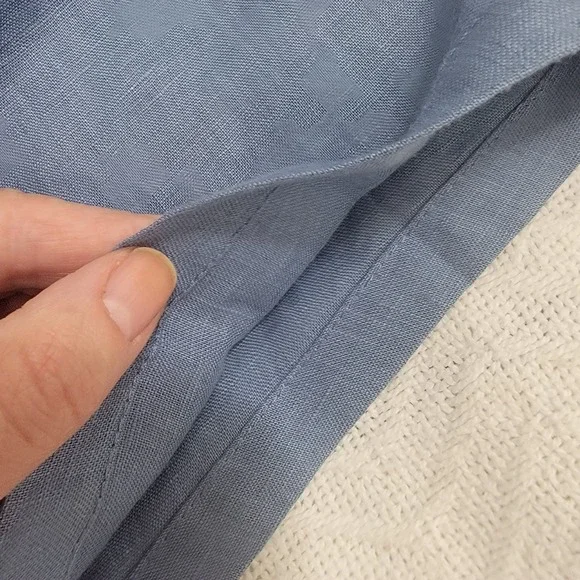 Lintico NWT Linen Relaxed Midi Skirt Marina Elastic Waist Cargo Pockets Size S - Picture 8 of 13